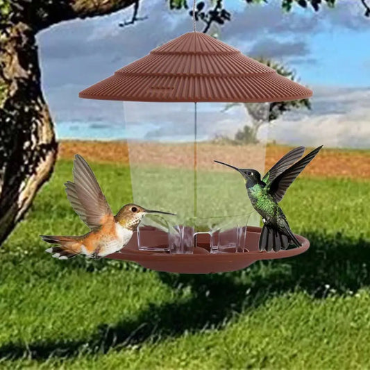 Transparent Bird Feeder: Plastic Hanging Feeder