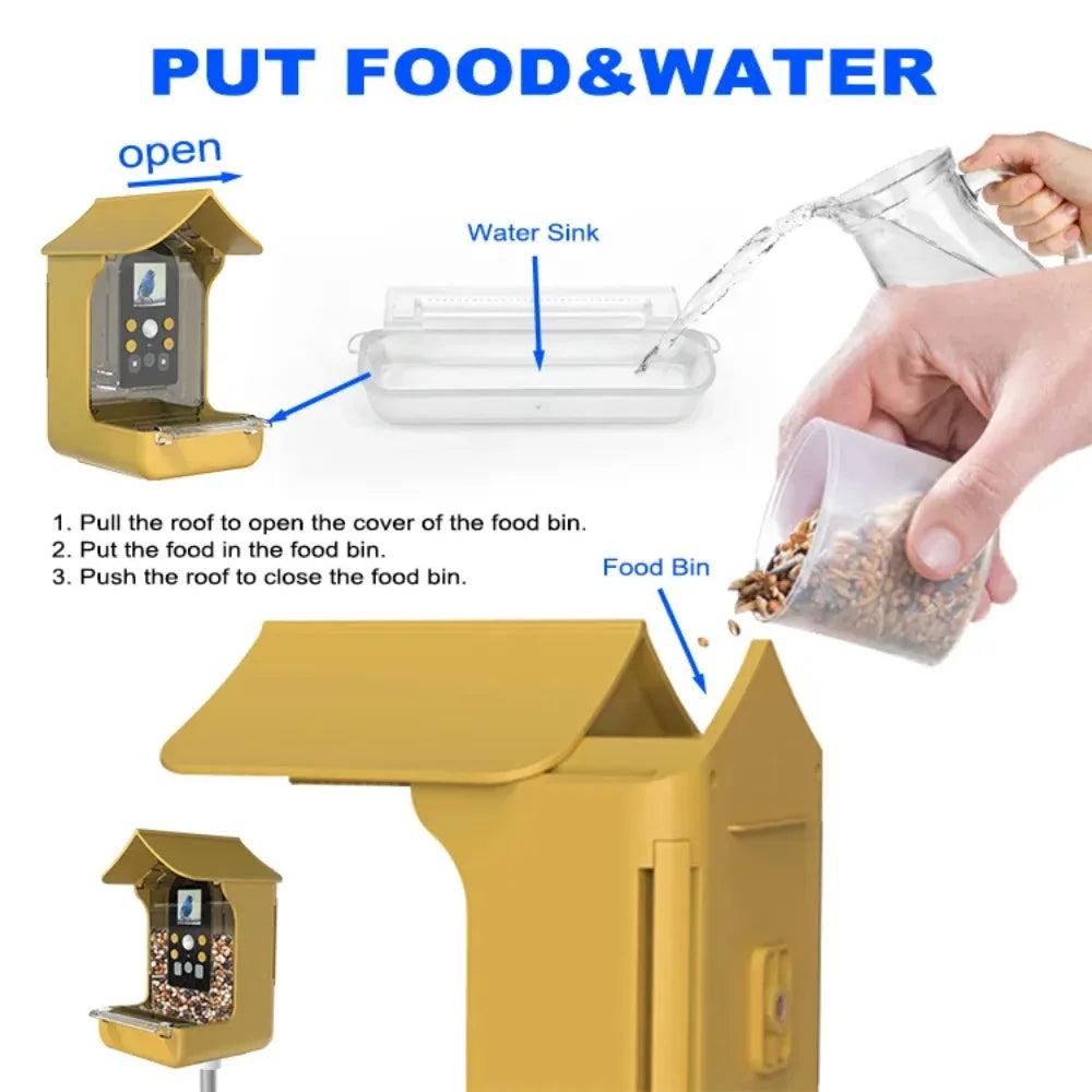 Outdoor Garden Waterproof Bird Feeder: Wildlife Gazebo, Accessories