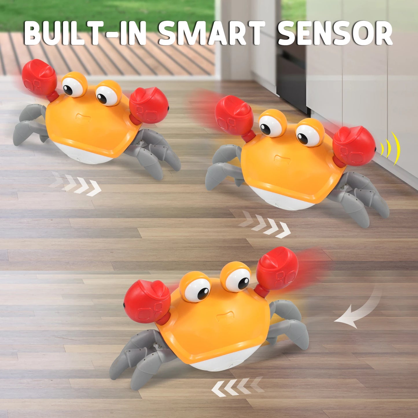 Induction Escape Toy: Electronic crawling toy for kids.