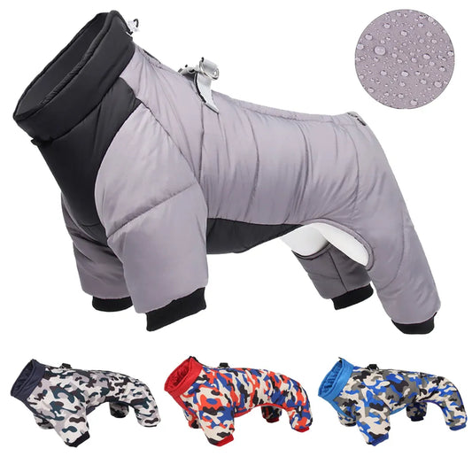 Winter Thicken Dog Jacket: Waterproof coat for small-medium dogs.