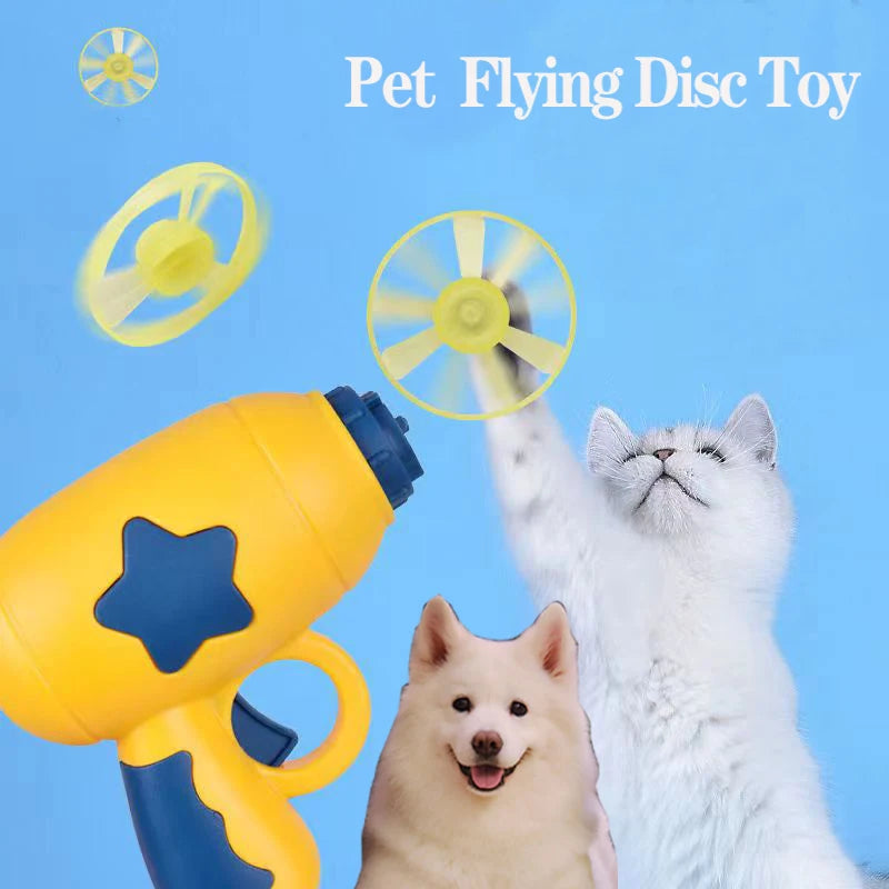 Funny Cat Toy: Interactive Play, Mini Disc, Windmill Catapult