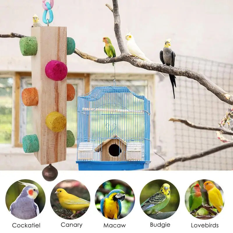 Wooden Bird Perch Stand: Provide Exercise and Entertainment for Your Bird!