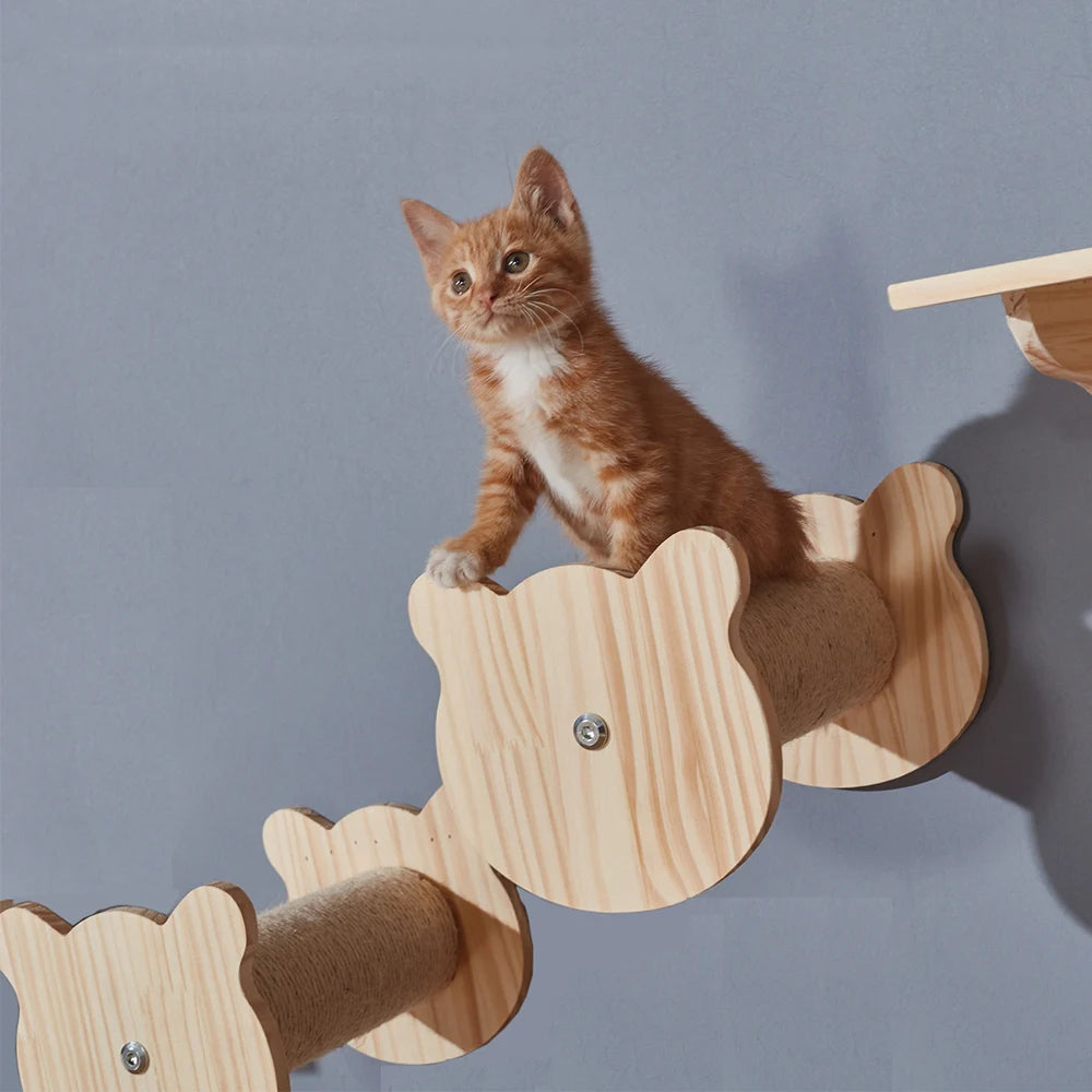 Solid Wood Cat Climbing Frame: Sturdy and Fun for Your Cat!