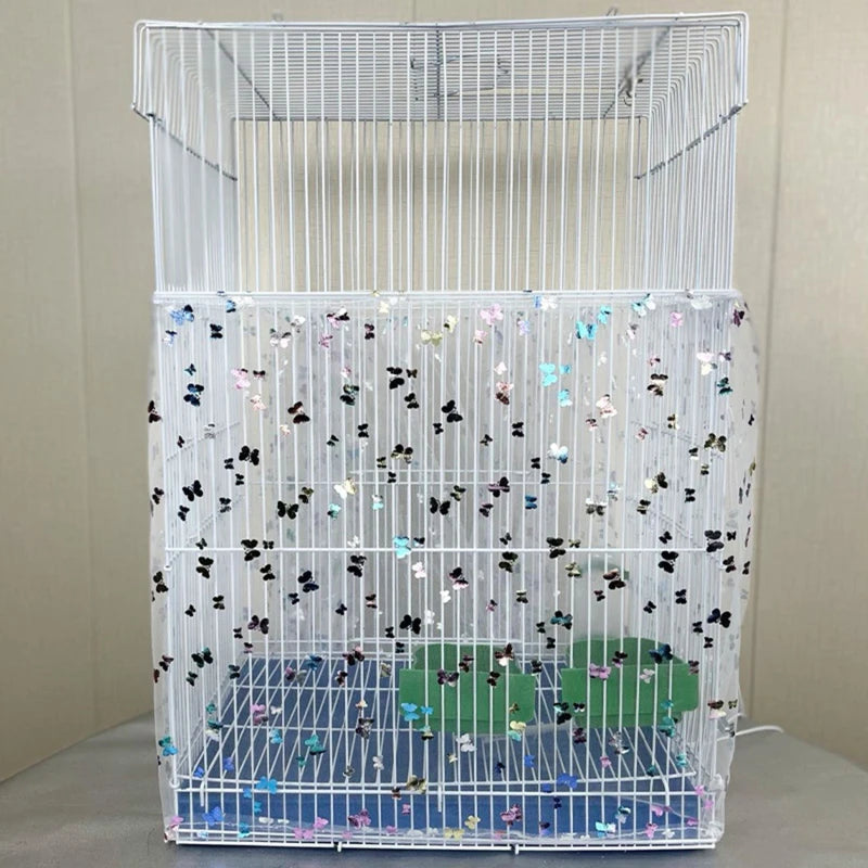 Universal Bird Cage Cover: 360-degree mesh net for bird cages.