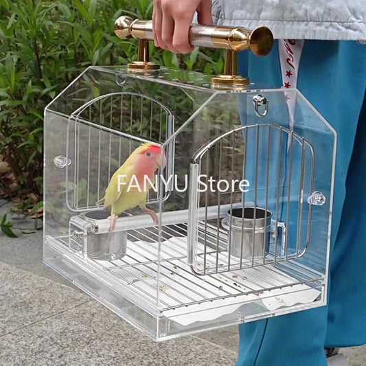 Small-Medium Parrot Cage: Bird-friendly habitat.