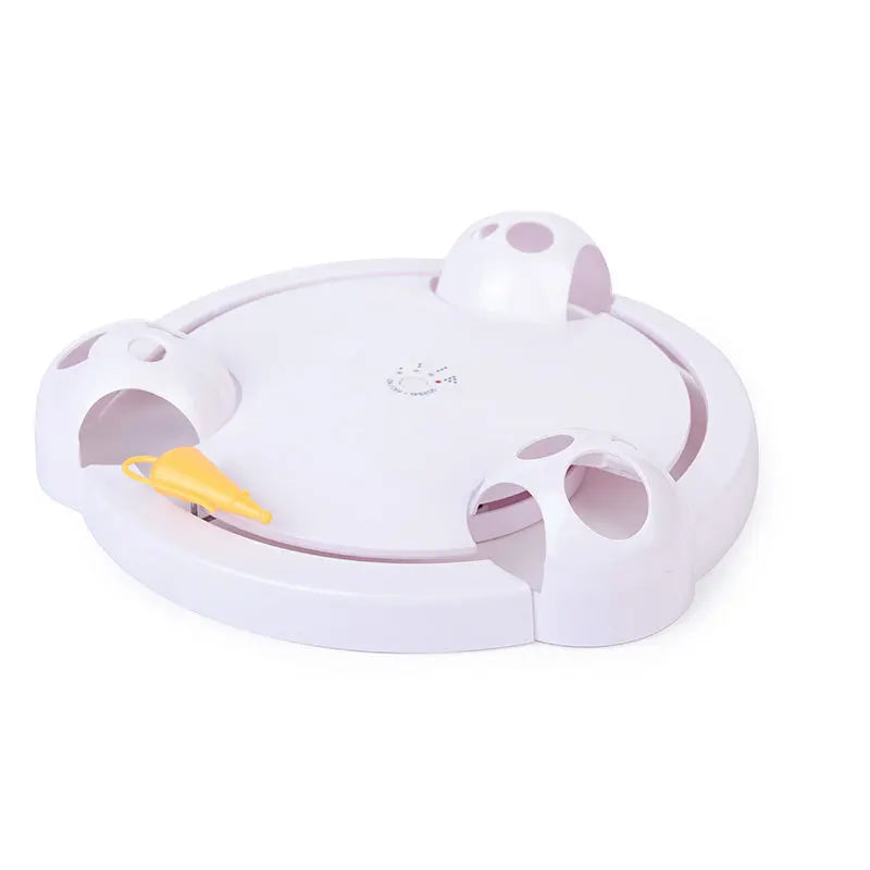 Interactive Cat Toy: Automatic Rotating Teaser Plate, Mice & Animal