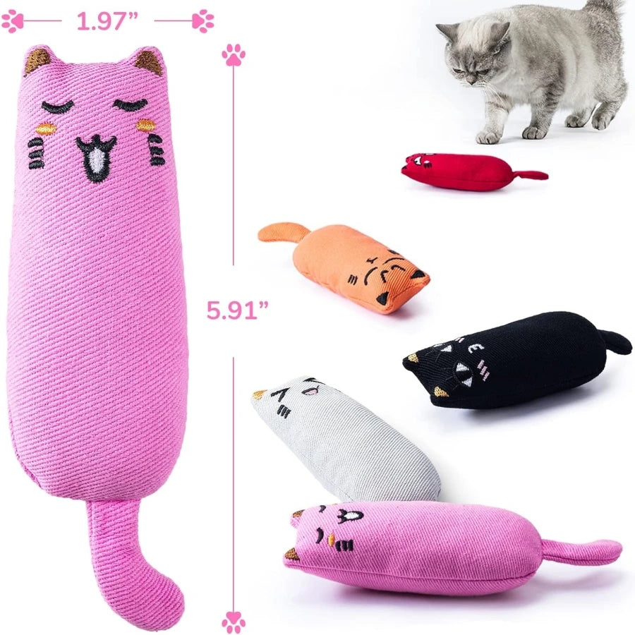 Rustle sound catnip toy: Keeps kittens entertained, aids teeth care.