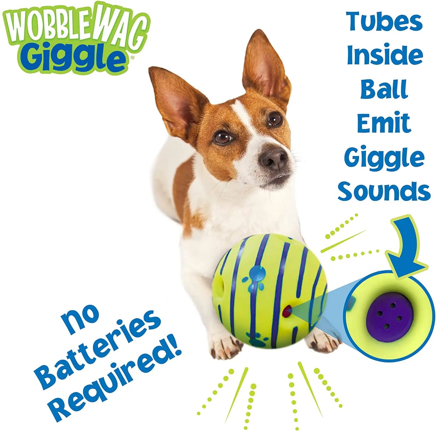 Wobble Wag Giggle Glow Ball: Interactive dog toy with fun sounds.