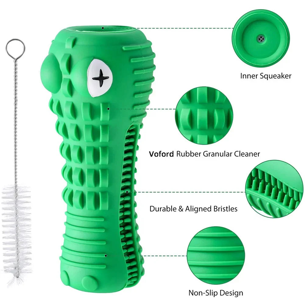 Indestructible Squeaky Toys: For aggressive chewers, teeth cleaning.