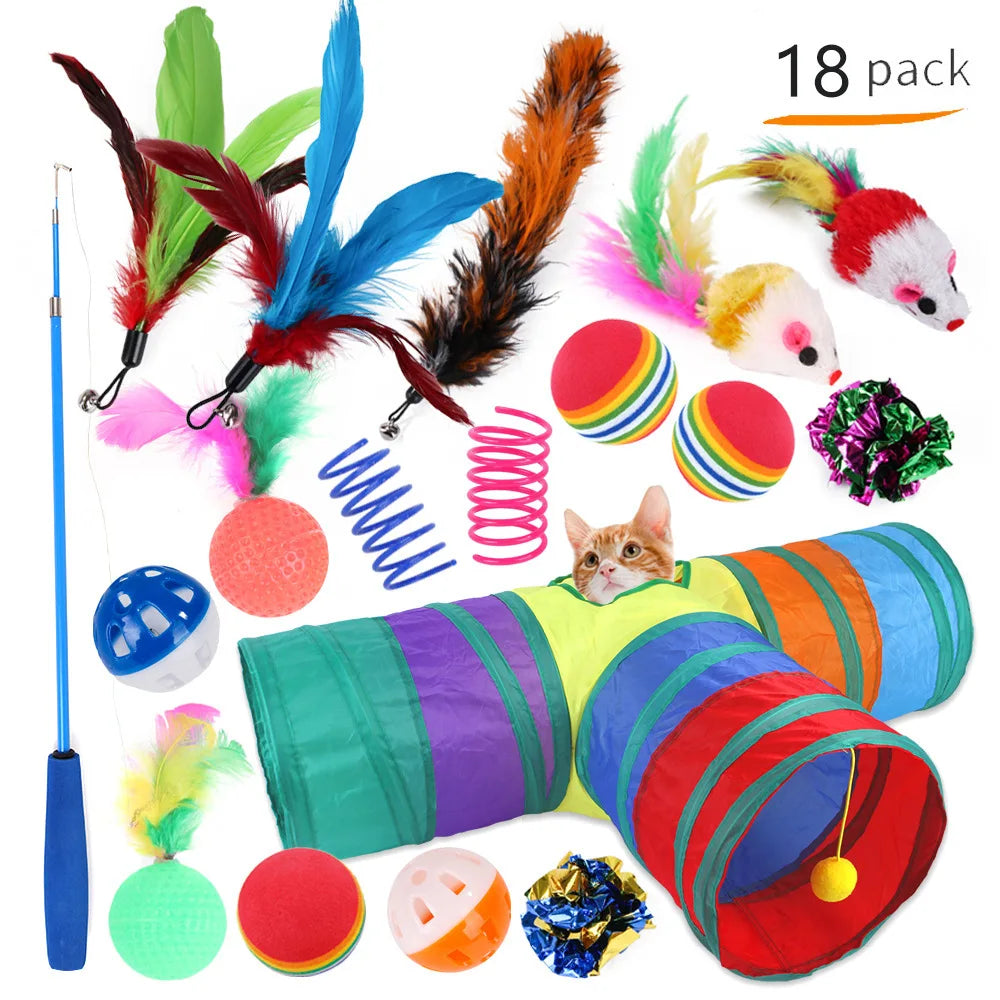 Mouse Toys: Foldable tunnel, funny tent, simulation fish, interactive accessories.