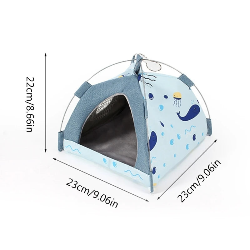 Hanging Canvas Parrot Tent: Universal Bird Hammock, Small Pet Nest