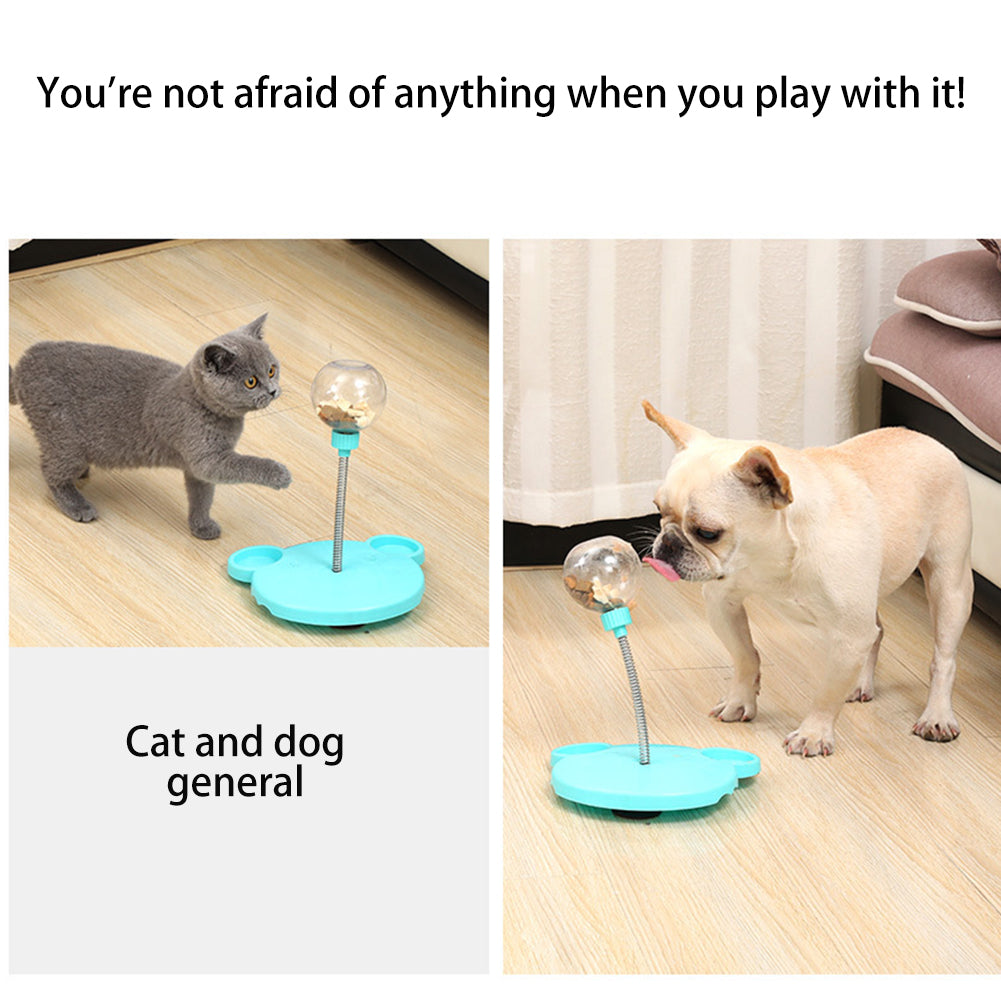 Cat Toy Pet Feeder: Leaking Food Ball, Puzzle Training Dispenser