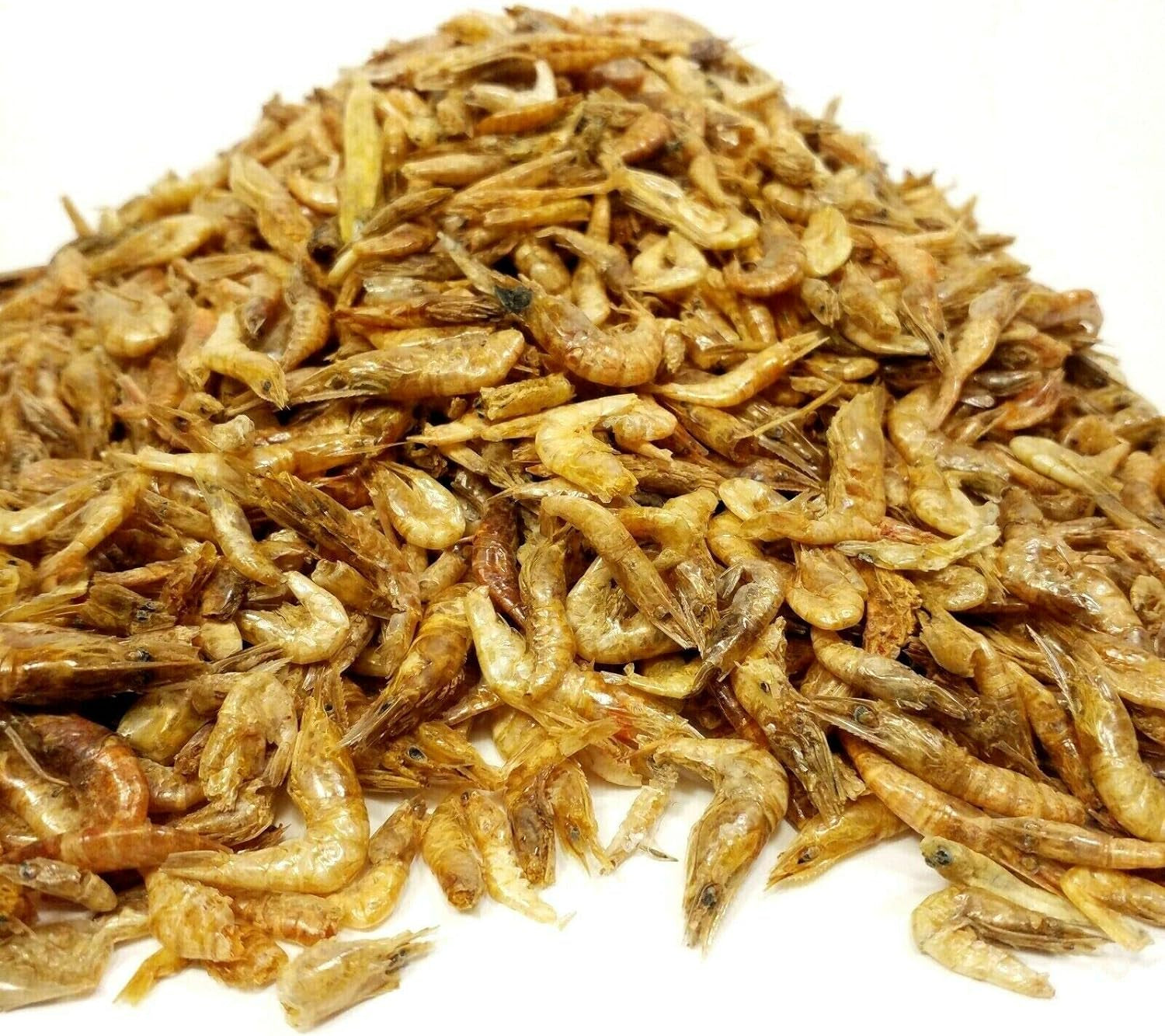 Freeze Dried Red Shrimp - 1/2" to 1&1/4" for All Tropical Fish, Koi, Turtles...1/2-Lb