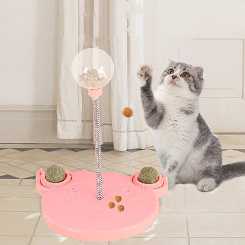 Cat Toy Pet Feeder: Leaking Food Ball, Puzzle Training Dispenser